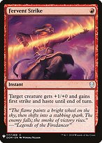 Fervent Strike (LIST-DOM-117) - common