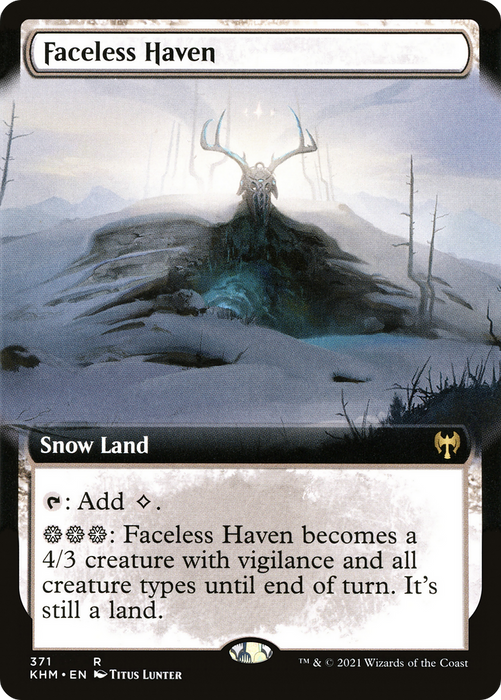 Faceless Haven (KHM-371) - rare: (Extended Art, snow)