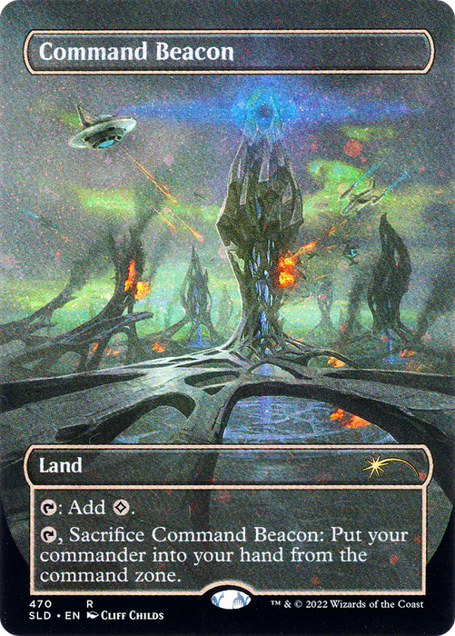Command Beacon (SLD-470) - rare (Borderless) - Foil
