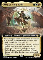 Riku of Many Paths (OTJ-361) - rare: (Extended Art) - Foil
