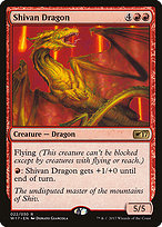 Shivan Dragon (W17-022) - rare