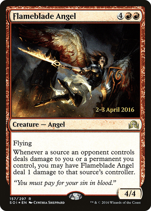 Flameblade Angel (PRE-157S) - rare - Foil