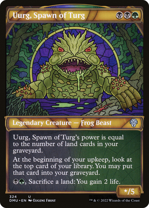 Uurg, Spawn of Turg (DMU-324) - uncommon: (Showcase) - Foil