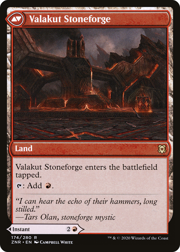 Valakut Awakening // Valakut Stoneforge (LIST-ZNR-174) - rare