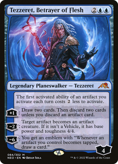 Tezzeret, Betrayer of Flesh (NEO-084) - mythic