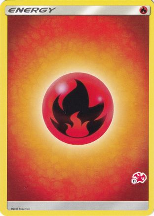 Fire Energy (#11 Charizard Stamped) () - BA  - Promo