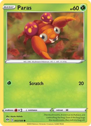 Paras (003/189) - SDA  - Common - Reverse Holofoil