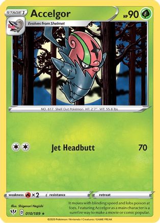 Accelgor (010/189) - SDA  - Rare - Reverse Holofoil