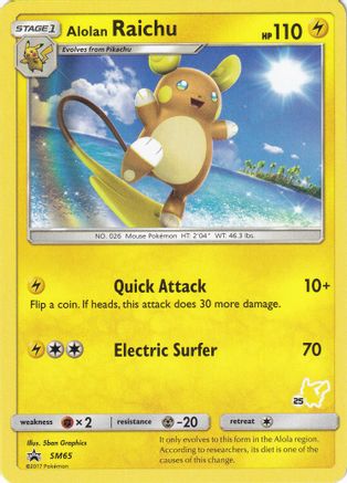 Alolan Raichu (SM65) - BA  - Promo