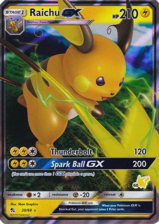 Raichu GX (020/68) - BA  - Promo - Holofoil