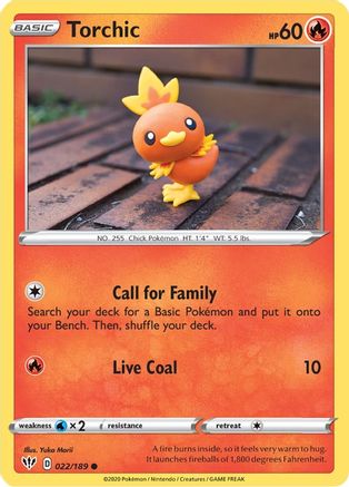 Torchic (022/189) - SDA  - Common - Reverse Holofoil