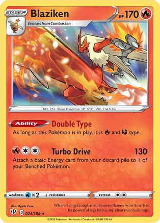 Blaziken (024/189) - SDA  - Holo Rare - Holofoil