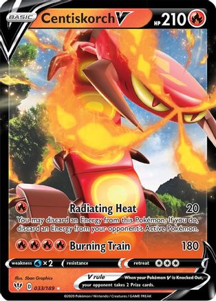 Centiskorch V (033/189) - SDA  - Ultra Rare - Holofoil