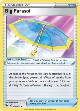 Big Parasol (157/189) - SDA  - Uncommon - Reverse Holofoil