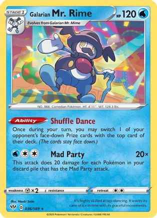 Galarian Mr. Rime (036/189) - SDA  - Rare