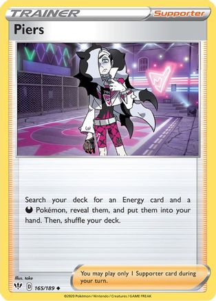 Piers (165/189) - SDA  - Uncommon - Reverse Holofoil