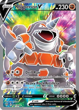 Rhyperior V (Full Art) (181/189) - SDA  - Ultra Rare - Holofoil