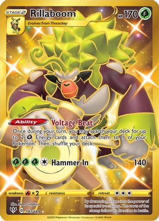Rillaboom (Secret) (197/189) - SDA  - Secret Rare - Holofoil