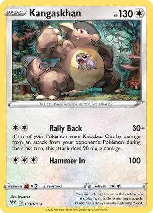 Kangaskhan (133/189) - SDA  - Holo Rare - Reverse Holofoil