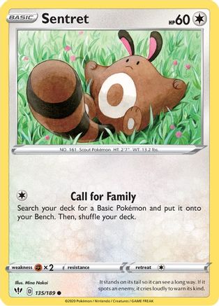 Sentret (135/189) - SDA  - Common - Reverse Holofoil