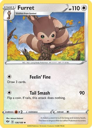 Furret (136/189) - SDA  - Uncommon