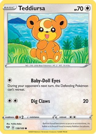 Teddiursa (138/189) - SDA  - Common