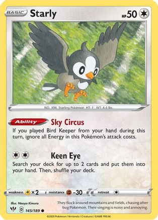 Starly (145/189) - SDA  - Common