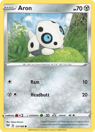 Aron (121/189) - SDA  - Common - Reverse Holofoil