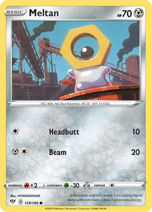 Meltan (129/189) - SDA  - Common - Reverse Holofoil