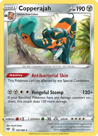 Copperajah (132/189) - SDA  - Holo Rare - Reverse Holofoil