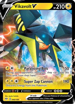 Vikavolt V (060/189) - SDA  - Ultra Rare - Holofoil
