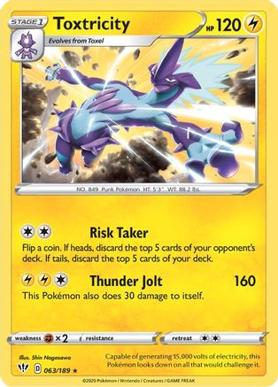 Toxtricity (063/189) - SDA  - Holo Rare - Holofoil