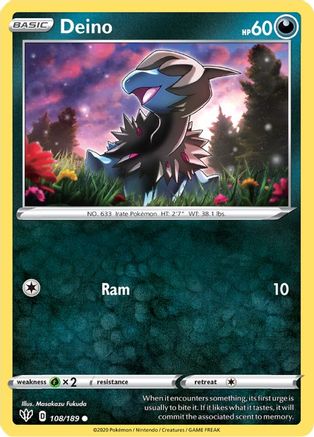 Deino (108/189) - SDA  - Common - Reverse Holofoil