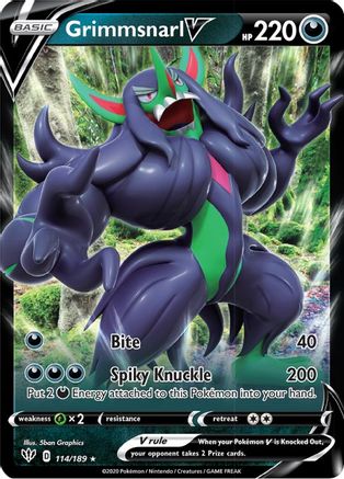Grimmsnarl V (114/189) - SDA  - Ultra Rare - Holofoil