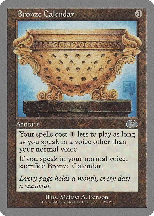 Bronze Calendar (UGL-071) - uncommon