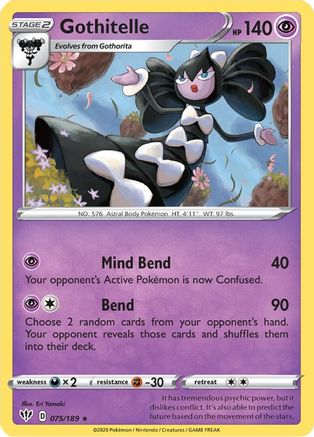Gothitelle (075/189) - SDA  - Rare - Reverse Holofoil