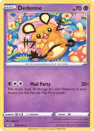 Dedenne (078/189) - SDA  - Uncommon - Reverse Holofoil