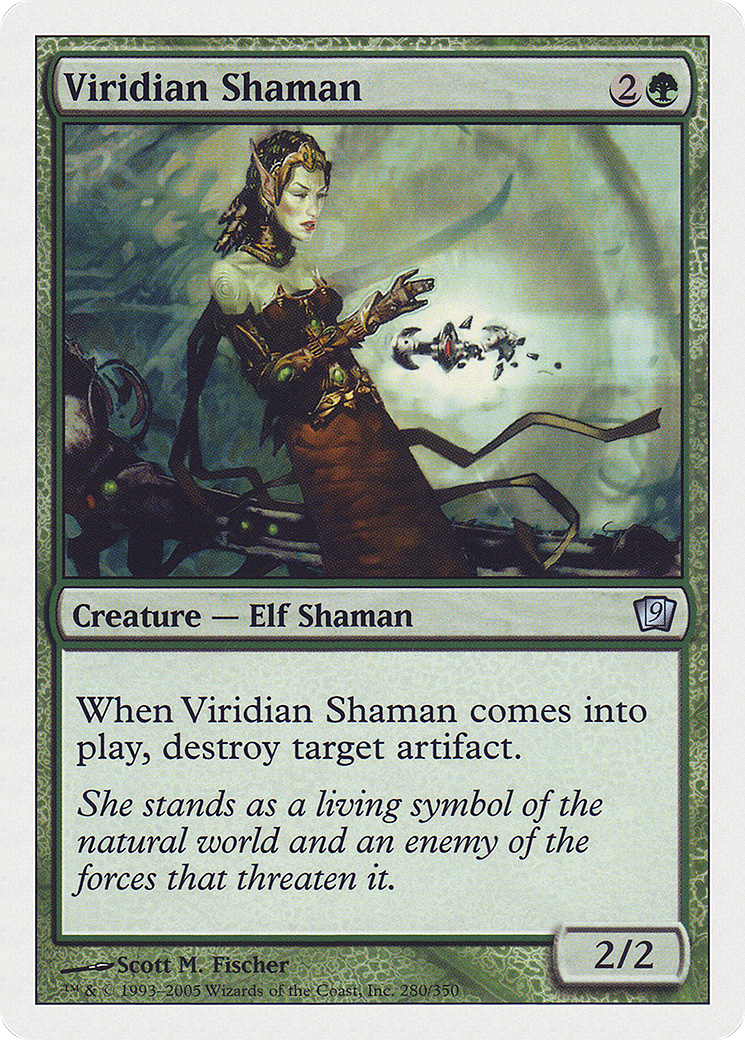 Viridian Shaman (9ED-280) - uncommon