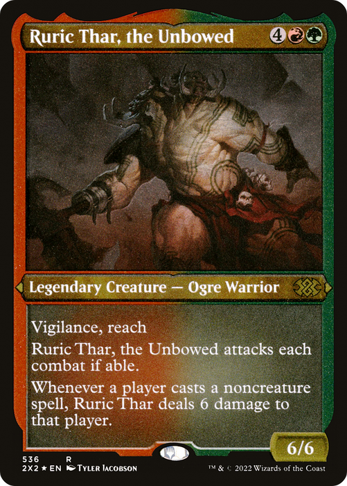 Ruric Thar, the Unbowed (2X2-536) - rare - Etched Foil