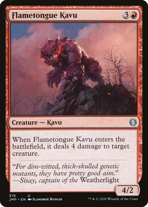 Flametongue Kavu (JMP-319) - uncommon