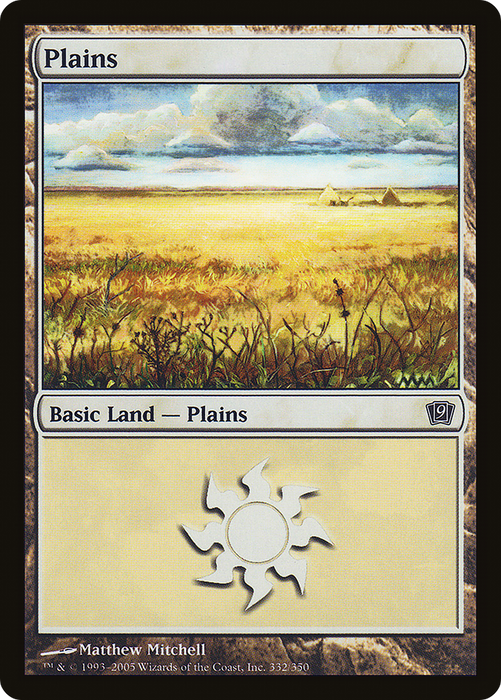 Plains (9ED-332★) - common - Foil
