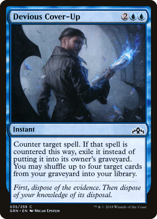 Devious Cover-Up (GRN-035) - common - Foil