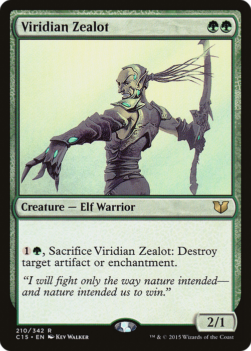 Viridian Zealot (C15-210) - rare