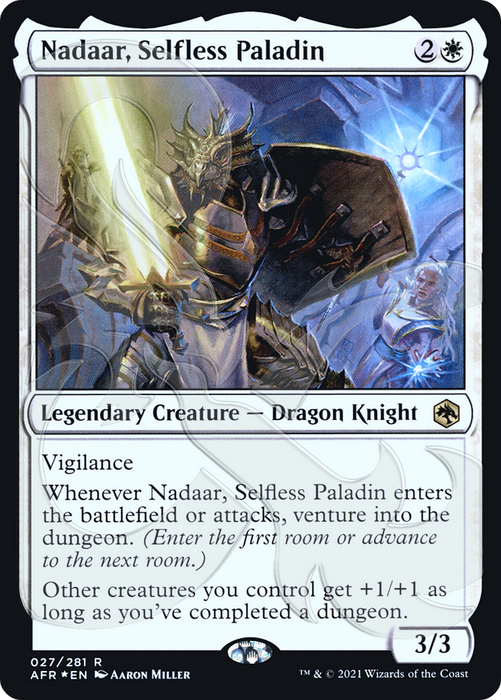 Nadaar, Selfless Paladin (AFR&-27A) - rare - Foil
