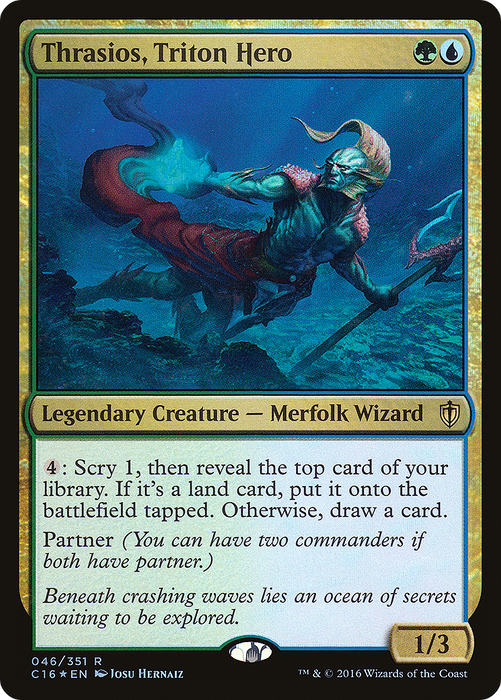 Thrasios, Triton Hero (C16-046) - rare - Foil