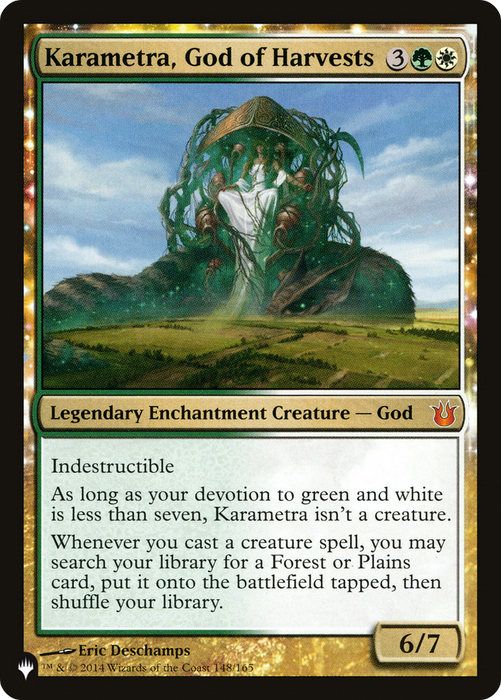 Karametra, God of Harvests (LIST-BNG-148) - mythic: (enchantment)