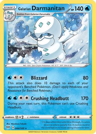 Galarian Darmanitan (044/189) - DE  - Holo Rare - Holofoil