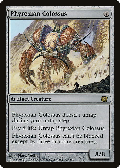 Phyrexian Colossus (8ED-309★) - rare - Foil