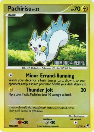 Pachirisu (035/130) - BKP  - Promo - Reverse Holofoil