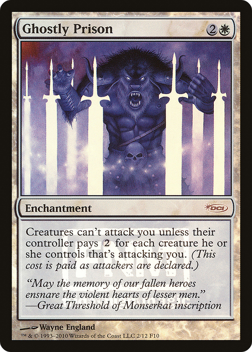 Ghostly Prison (FNM-002) - rare - Foil